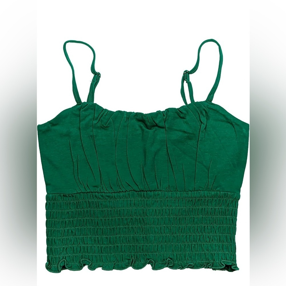 Hollister Green Cotton Halter Top